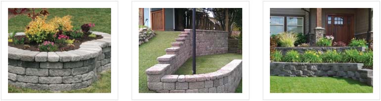 Retaining walls hardscape products at Parr Lumber