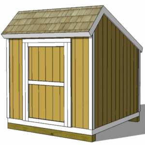 8x8 Salt Box Shed - Parr Lumber